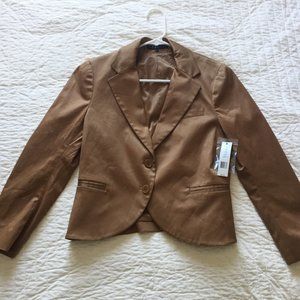NWT Theory bronze cropped blazer